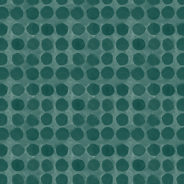 Add the look of penny round tiles to any room without all of the work with our Watercolor Lunars Peel And Stick Removable Wallpaper.