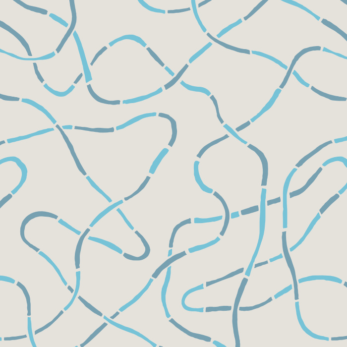 Add a fun vibe to any kid's room or play area with our Linked Pathways Peel And Stick Removable Wallpaper.