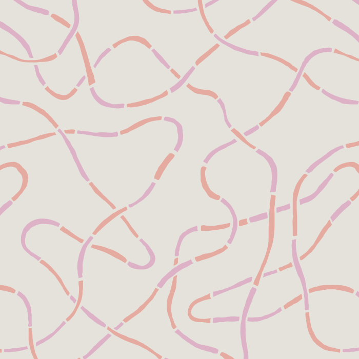 Add a fun vibe to any kid's room or play area with our Linked Pathways Peel And Stick Removable Wallpaper.