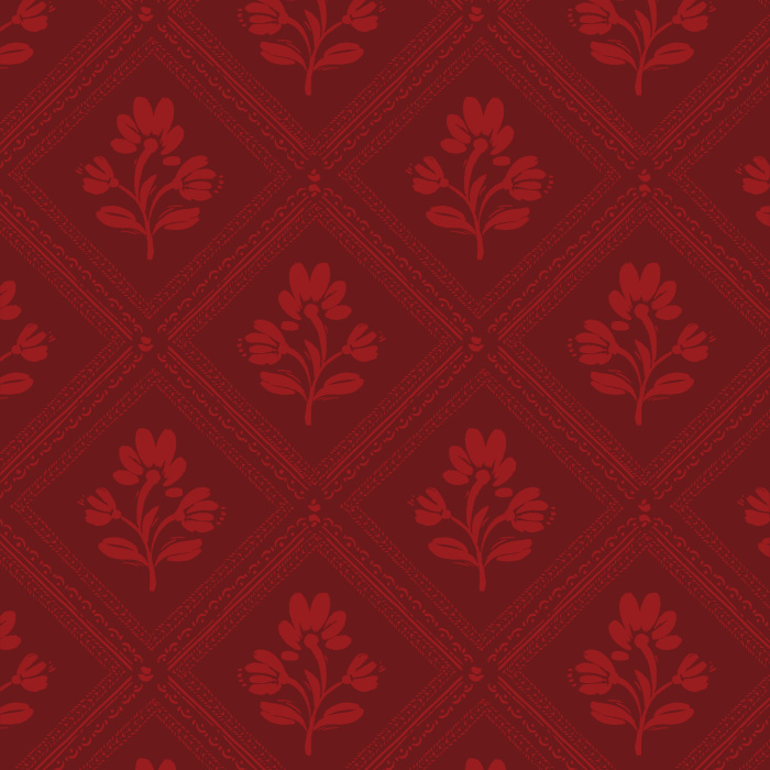 Add a lovely framed vintage look to any wall in your home with our Cubic Blossoms Peel And Stick Removable Wallpaper.