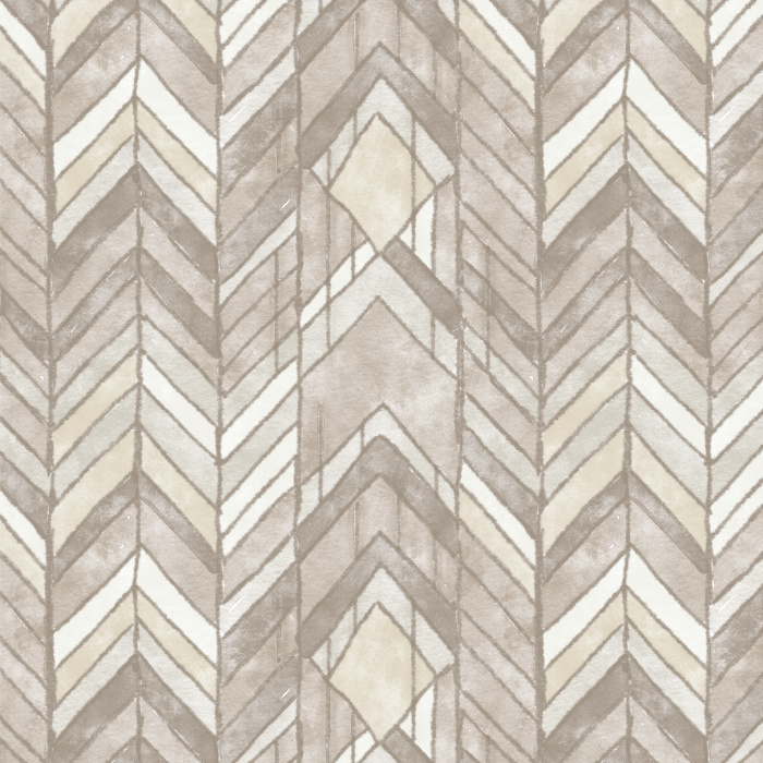 Create an absolutely stunning interior with our Cascading Chevrons Peel and Stick Removable Wallpaper. 