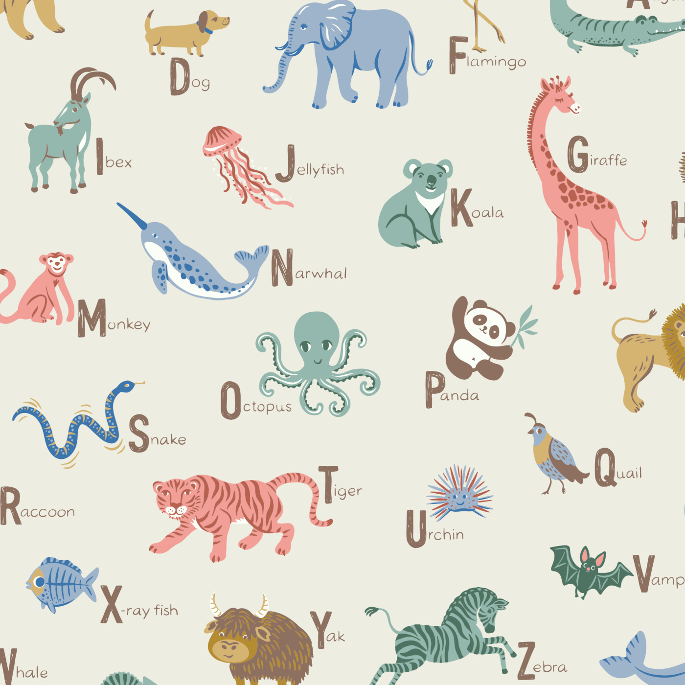 Animal Names Wallpaper