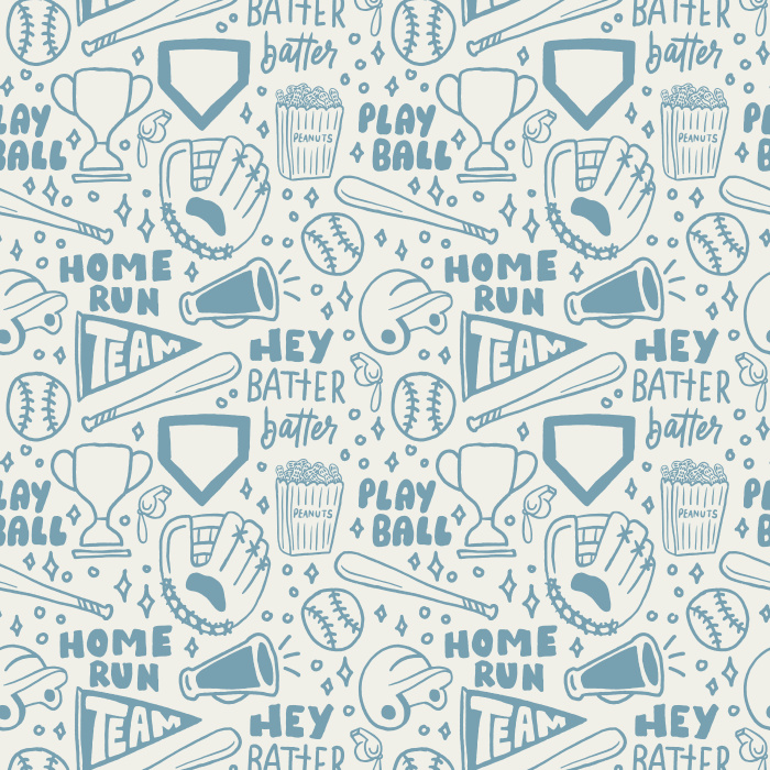Bring the ballpark home with our Play Ball Peel and Stick Removable Wallpaper.