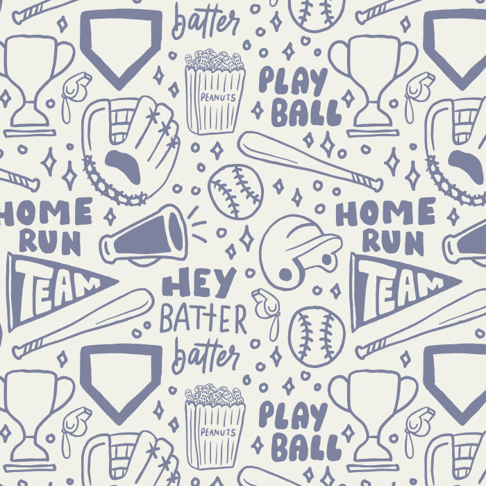Bring the ballpark home with our Play Ball Peel and Stick Removable Wallpaper.