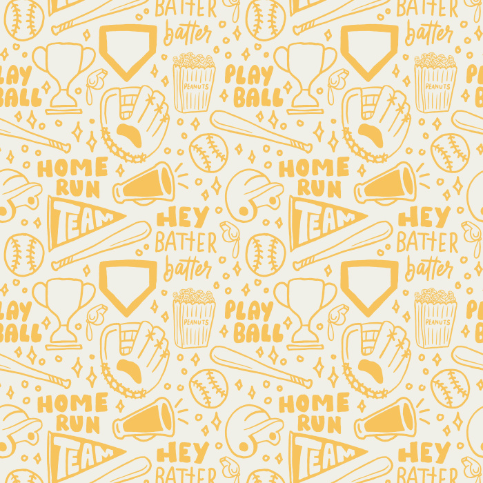 Bring the ballpark home with our Play Ball Peel and Stick Removable Wallpaper.