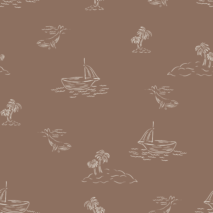 Bring a sense of adventure into your home with our Sea Travel Peel and Stick Removable Wallpaper.