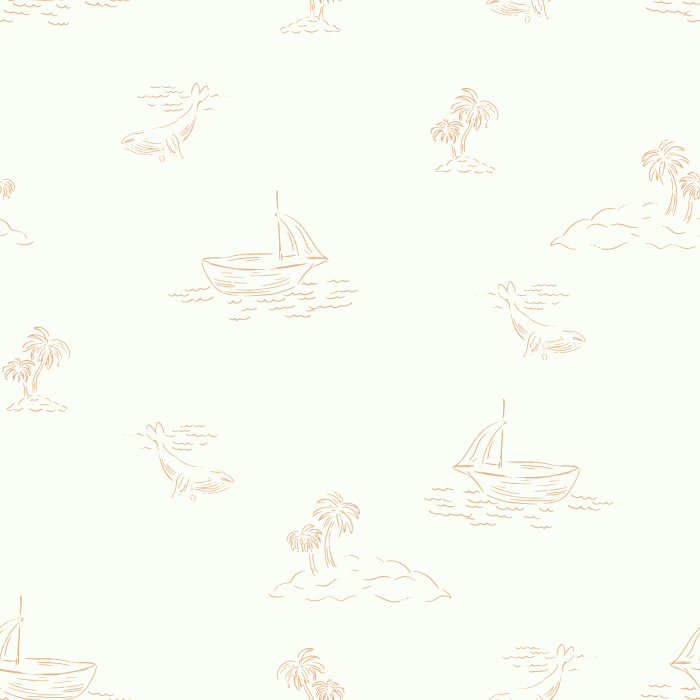 Bring a sense of adventure into your home with our Sea Travel Peel and Stick Removable Wallpaper.