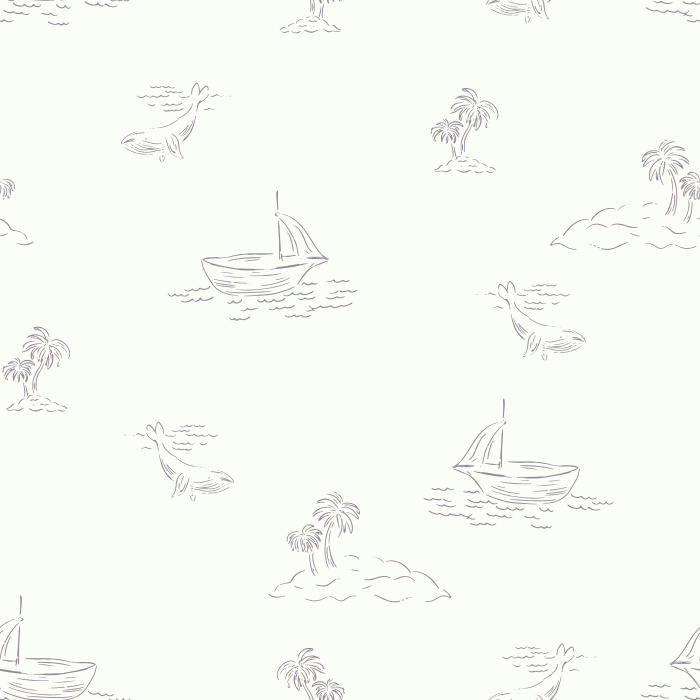 Bring a sense of adventure into your home with our Sea Travel Peel and Stick Removable Wallpaper.
