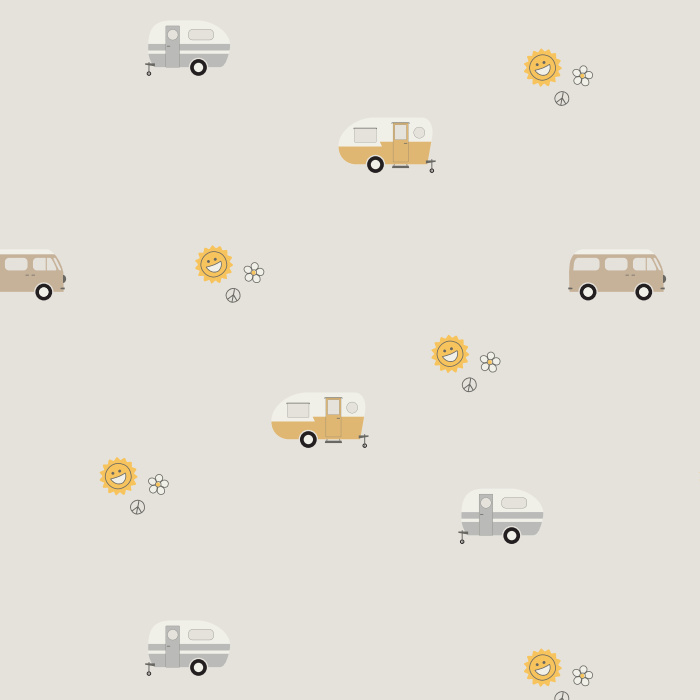Manifest the fun vibes of the van life with our Happy Camper Peel and Stick.