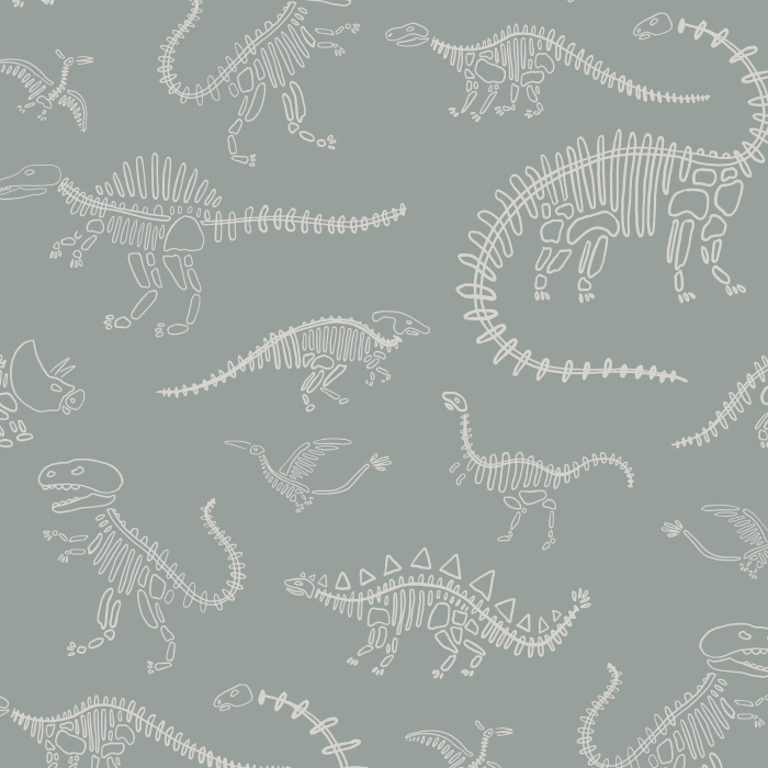 Dig up some fun vibes with our Dino Skeletons Peel and Stick Removable Wallpaper.