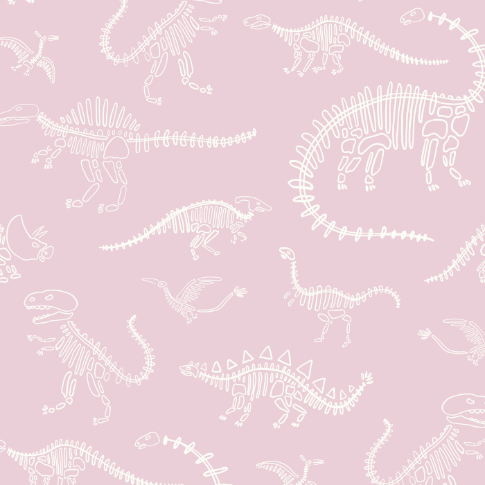  Dig up some fun vibes with our Dino Skeletons Peel and Stick Removable Wallpaper.