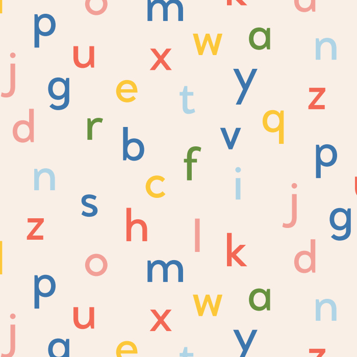 Create the perfect environment for learning and growing with our Playful Alphabet Peel and Stick Removable Wallpaper.