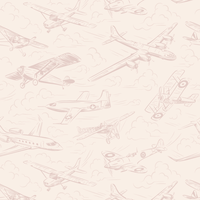 Let imaginations fly high with our Airplanes Soaring Peel and Stick Removable Wallpaper.