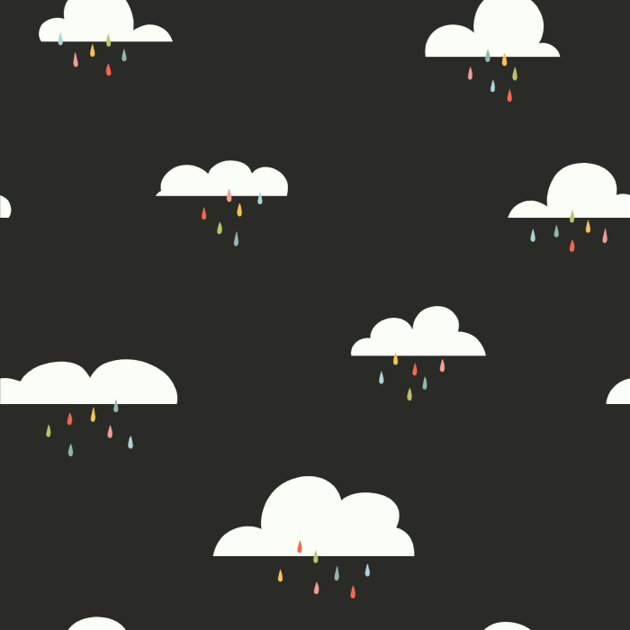 Add a sprinkle of color to your child's space with our Rainbow Clouds Peel and Stick Removable Wallpaper.