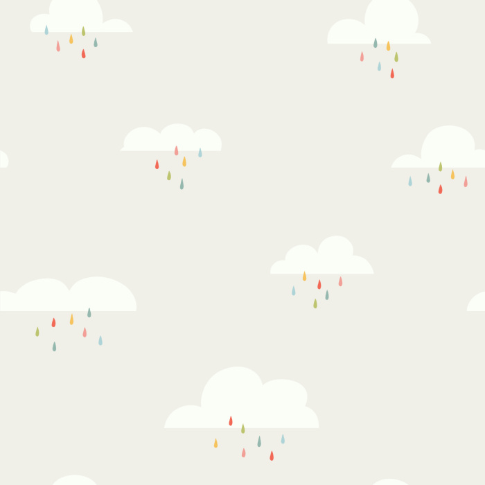 Add a sprinkle of color to your child's space with our Rainbow Clouds Peel and Stick Removable Wallpaper.