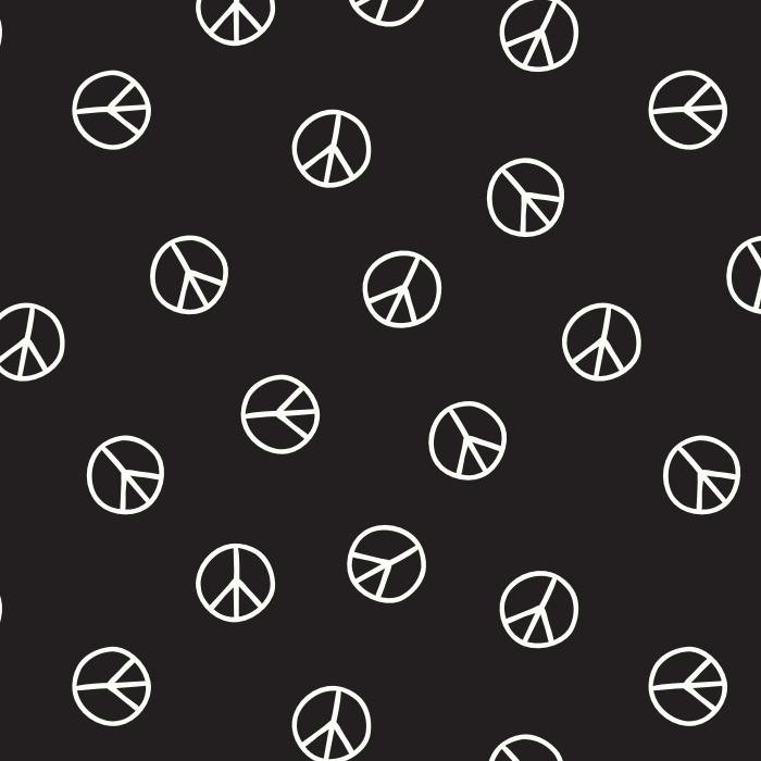 Create the vibe you've always wanted with our Peace Signs Peel and Stick Removable Wallpaper. 