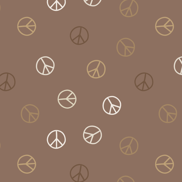 Create the vibe you've always wanted with our Peace Signs Peel and Stick Removable Wallpaper. 