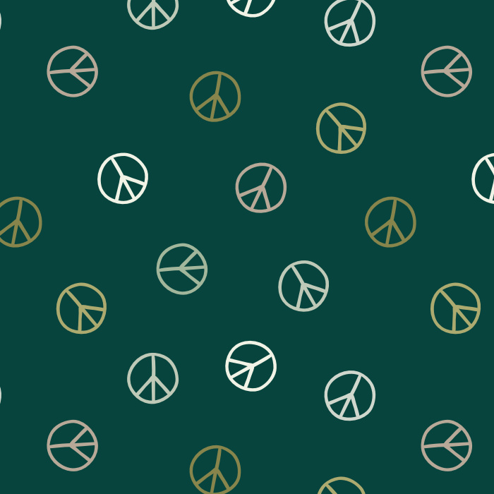Create the vibe you've always wanted with our Peace Signs Peel and Stick Removable Wallpaper. 