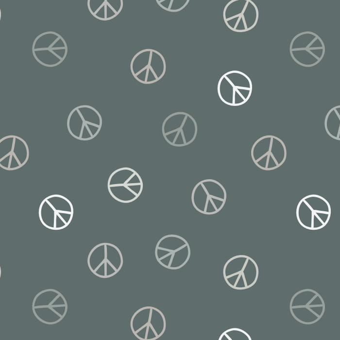 Create the vibe you've always wanted with our Peace Signs Peel and Stick Removable Wallpaper. 
