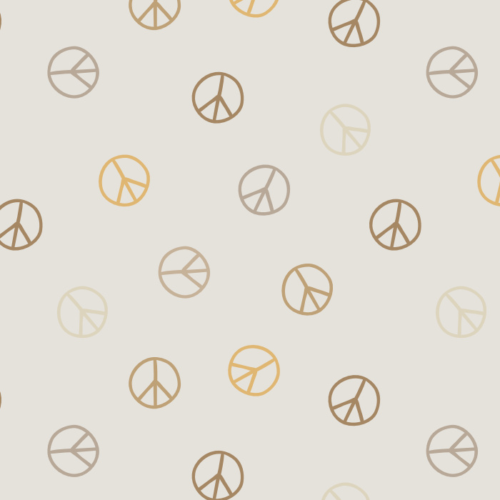 Create the vibe you've always wanted with our Peace Signs Peel and Stick Removable Wallpaper. 