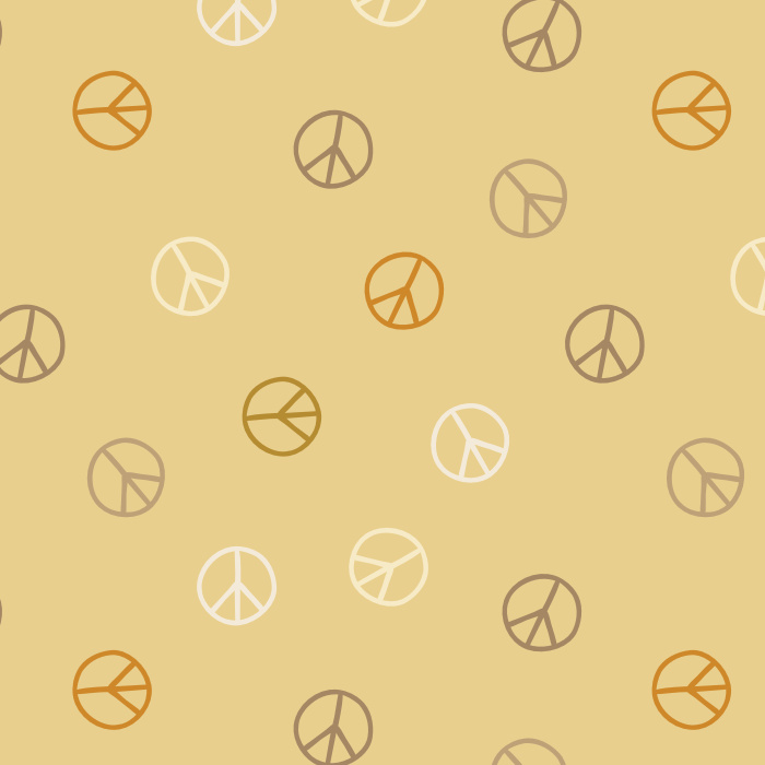 Create the vibe you've always wanted with our Peace Signs Peel and Stick Removable Wallpaper. 