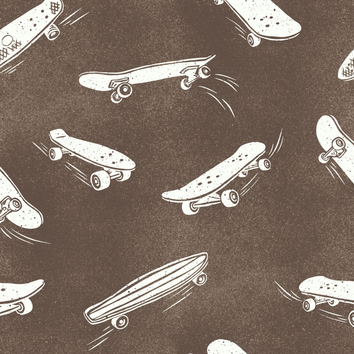 Create the perfect place to hang out with our Skateboard Sesh Peel and Stick Removable Wallpaper.