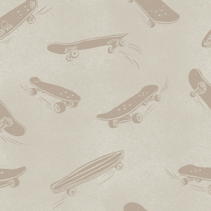 Create the perfect place to hang out with our Skateboard Sesh Peel and Stick Removable Wallpaper. 