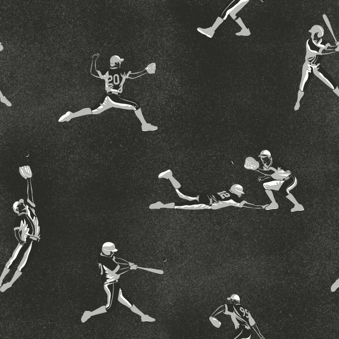 Celebrate your love of the game with our Grand Slam Peel and Stick Removable Wallpaper.