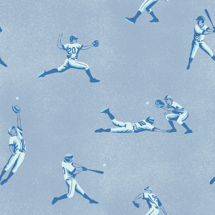 Celebrate your love of the game with our Grand Slam Peel and Stick Removable Wallpaper.