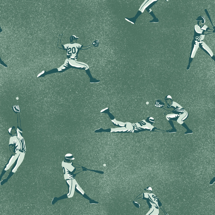 Celebrate your love of the game with our Grand Slam Peel and Stick Removable Wallpaper.