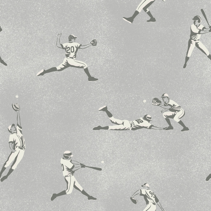 Celebrate your love of the game with our Grand Slam Peel and Stick Removable Wallpaper.