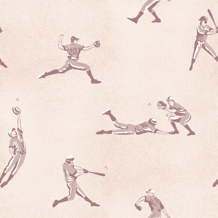 Celebrate your love of the game with our Grand Slam Peel and Stick Removable Wallpaper.