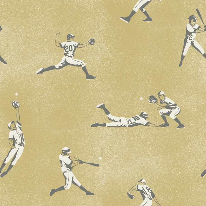 Celebrate your love of the game with our Grand Slam Peel and Stick Removable Wallpaper.