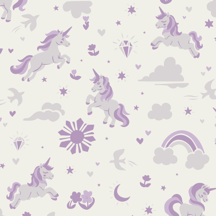 Create an enchanting space with our Magical Unicorns Peel and Stick Removable Wallpaper.