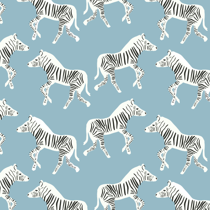 Create a unique space with our Zebra Dance Peel and Stick Removable Wallpaper.