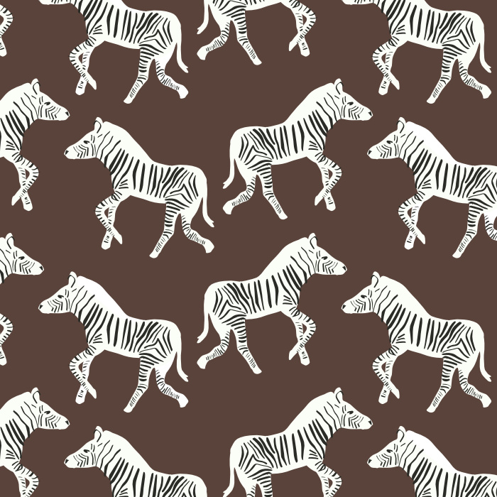 Create a unique space with our Zebra Dance Peel and Stick Removable Wallpaper.