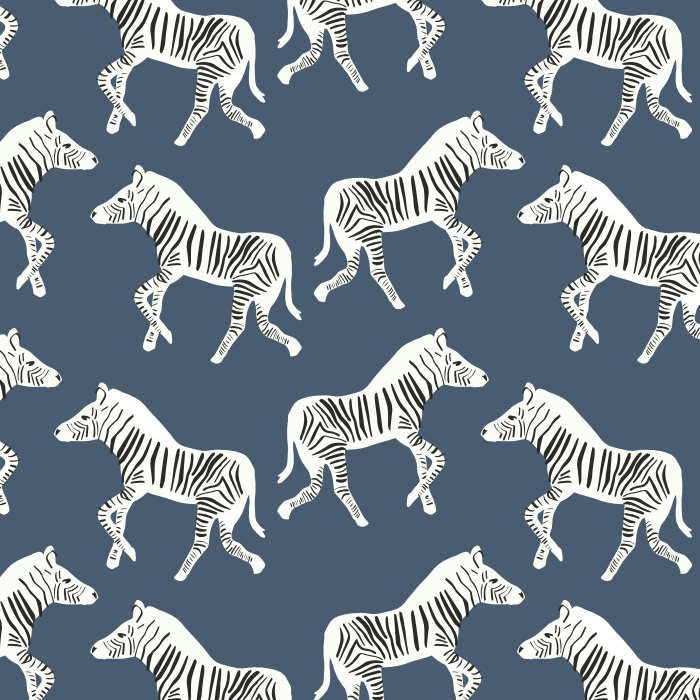 Create a unique space with our Zebra Dance Peel and Stick Removable Wallpaper.