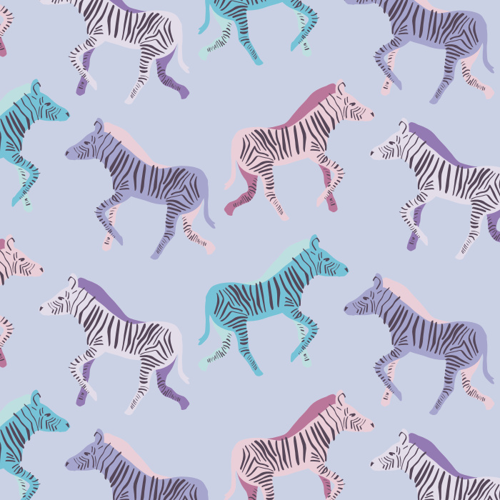 Create a unique space with our Zebra Dance Peel and Stick Removable Wallpaper.