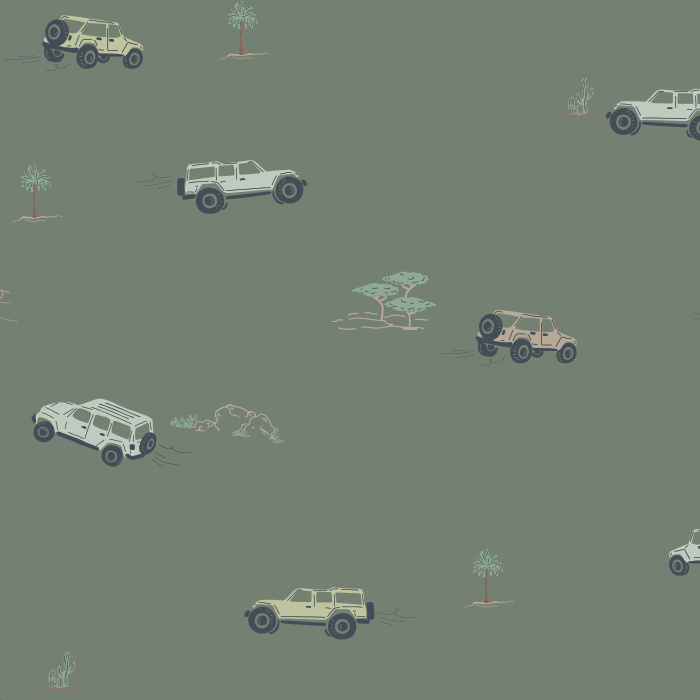 Fuel your love of adventure with our Safari Trek Peel and Stick Removable Wallpaper.