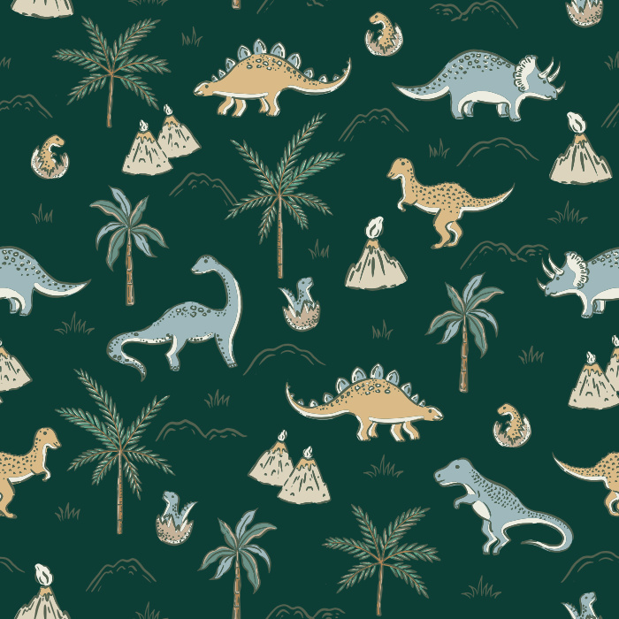 Create the perfect space for your little paleontologist with our Dino World Peel and Stick Removable Wallpaper.