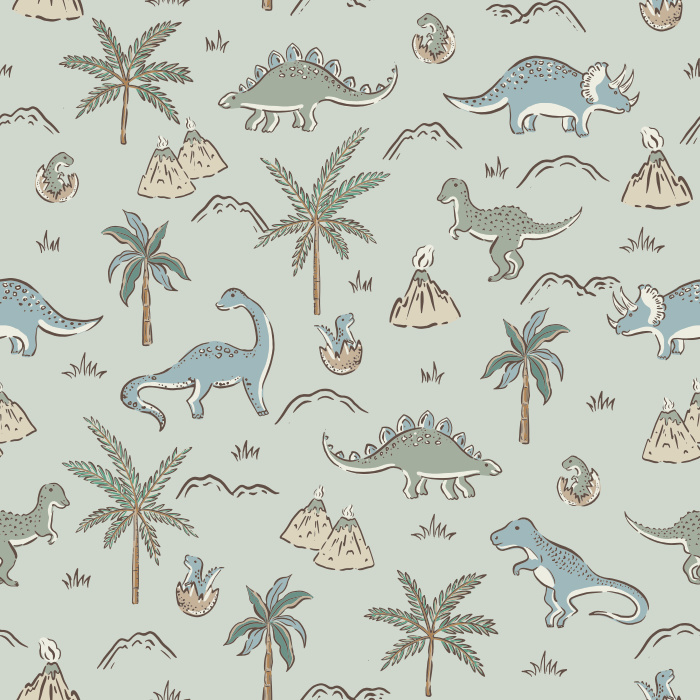 Create the perfect space for your little paleontologist with our Dino World Peel and Stick Removable Wallpaper.