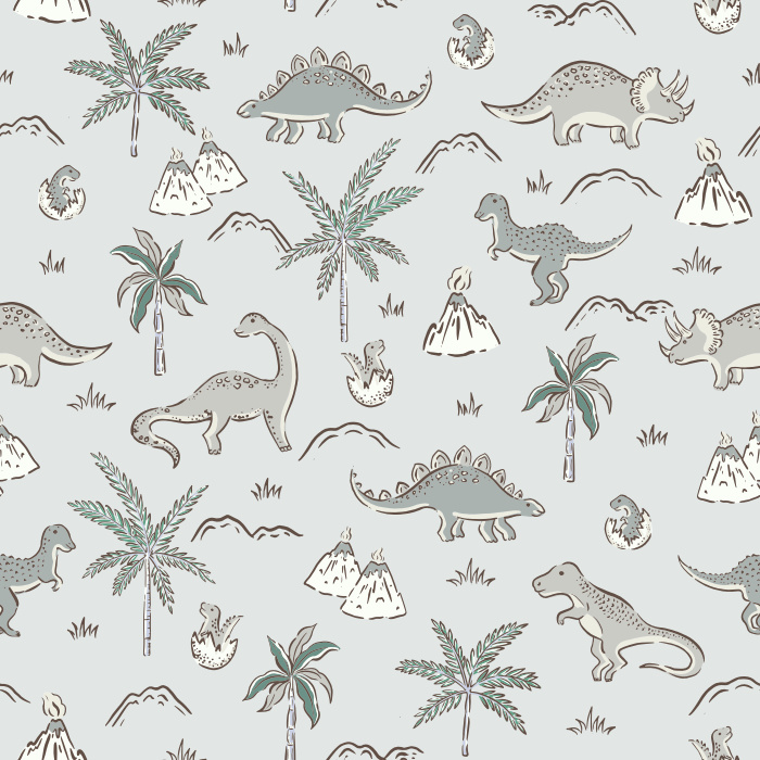 Create the perfect space for your little paleontologist with our Dino World Peel and Stick Removable Wallpaper.