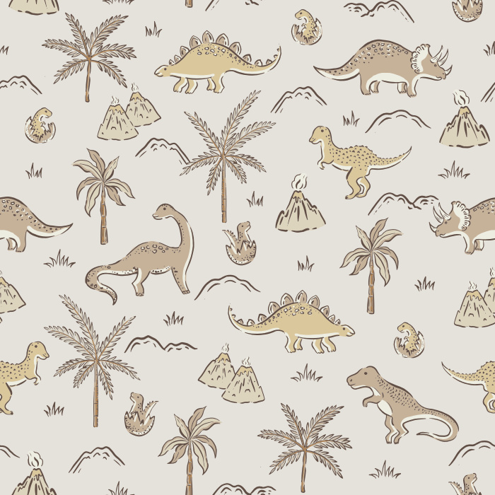 Create the perfect space for your little paleontologist with our Dino World Peel and Stick Removable Wallpaper.