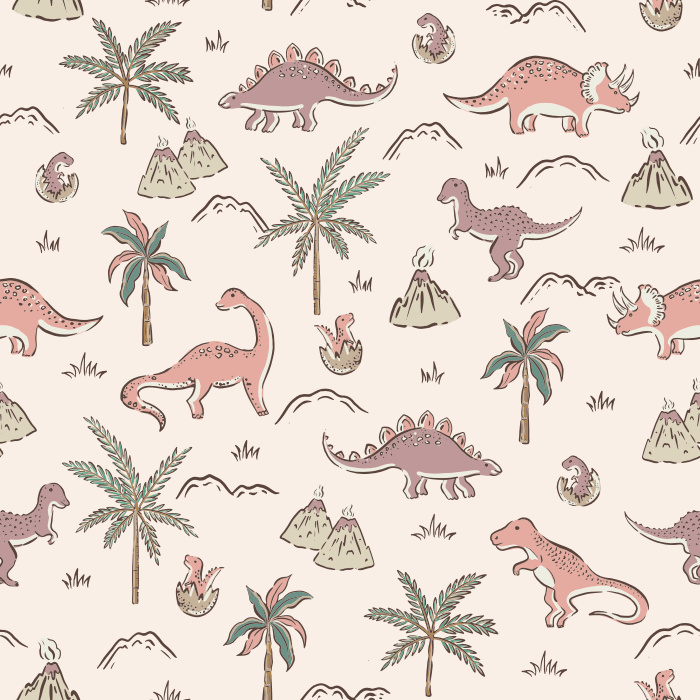 Create the perfect space for your little paleontologist with our Dino World Peel and Stick Removable Wallpaper.