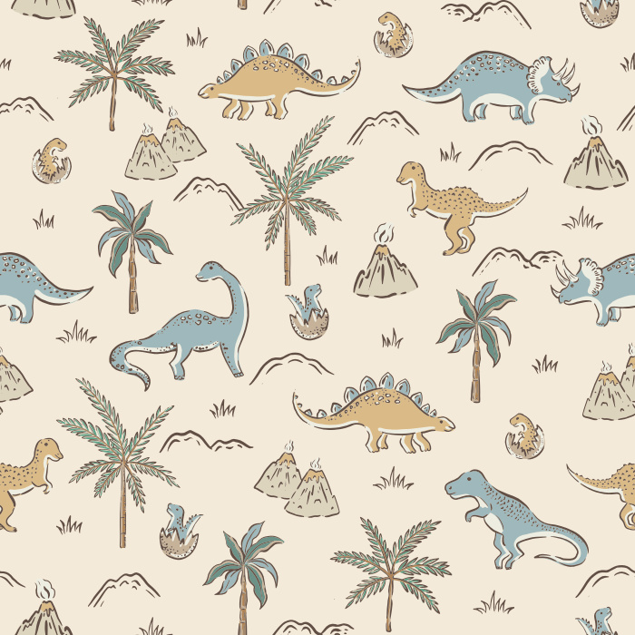 Create the perfect space for your little paleontologist with our Dino World Peel and Stick Removable Wallpaper.