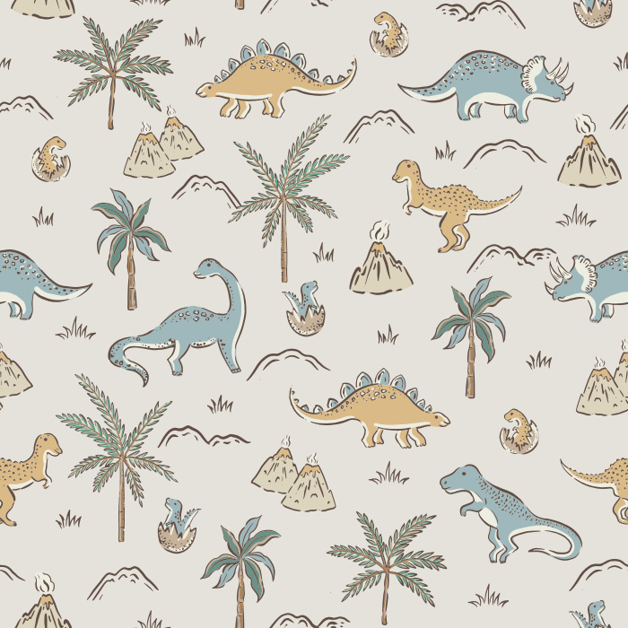 Create the perfect space for your little paleontologist with our Dino World Peel and Stick Removable Wallpaper.