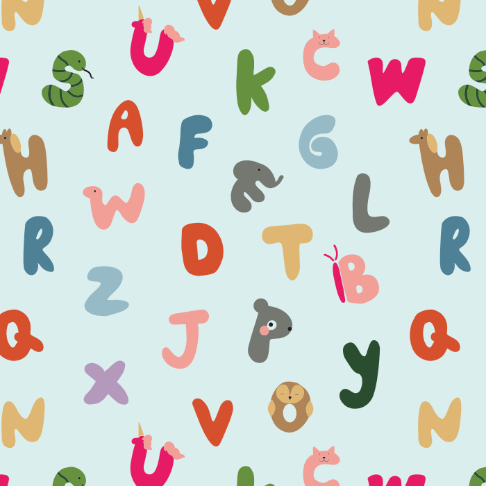 Create the perfect space for your little one to learn and grow with our Alphabet Animals Peel and Stick Removable Wallpaper.
