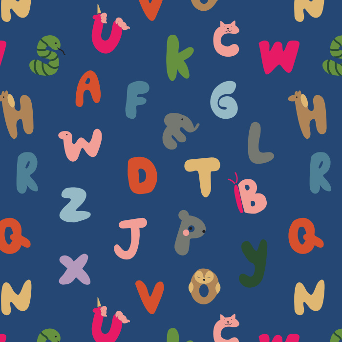 Create the perfect space for your little one to learn and grow with our Alphabet Animals Peel and Stick Removable Wallpaper.