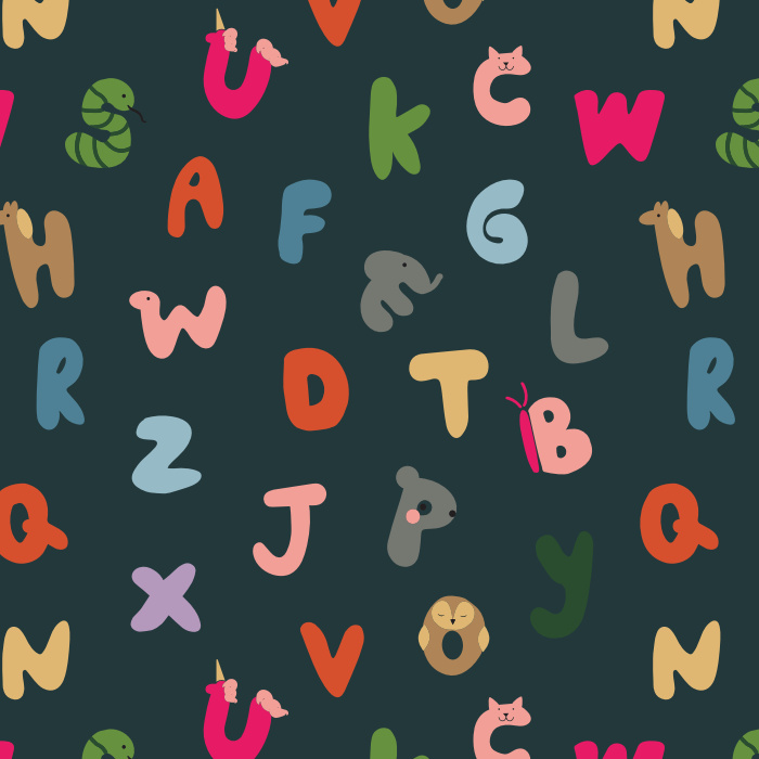 Create the perfect space for your little one to learn and grow with our Alphabet Animals Peel and Stick Removable Wallpaper.