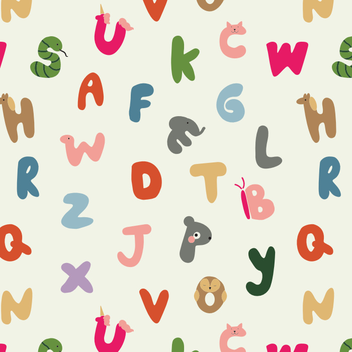 Create the perfect space for your little one to learn and grow with our Alphabet Animals Peel and Stick Removable Wallpaper.
